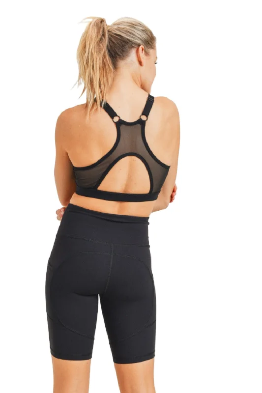 Mono B Mesh Racer Back Bra AT3116 Earthy Women's Hemp - based