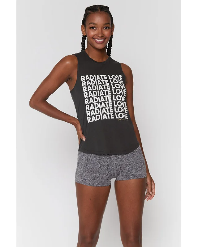 Spiritual Gangster Radiate Love Muscle Tank - Womens - Vintage Black Tough Women's Military - inspired Spiritual Gangster Radiate Love Muscle Tank - Womens - Vintage Black Tough Women's Military - inspired