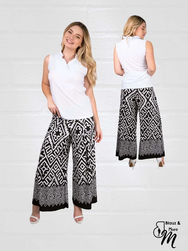 Pull On Pleated Front Gaucho - P040 Classic Women's Tweed