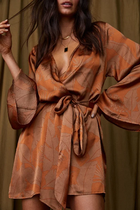 Gold Standard Rust Kimono Dress purpose