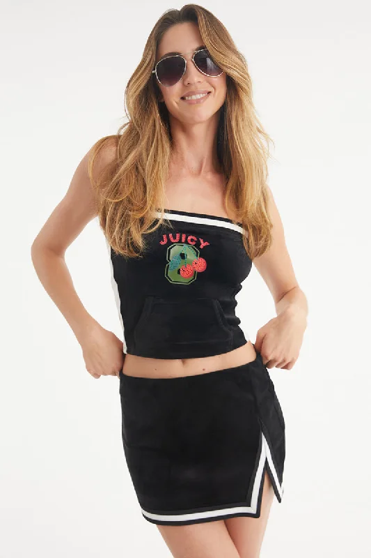 Juicy Varsity Velour Tube Top Artistic Women's Avant - 