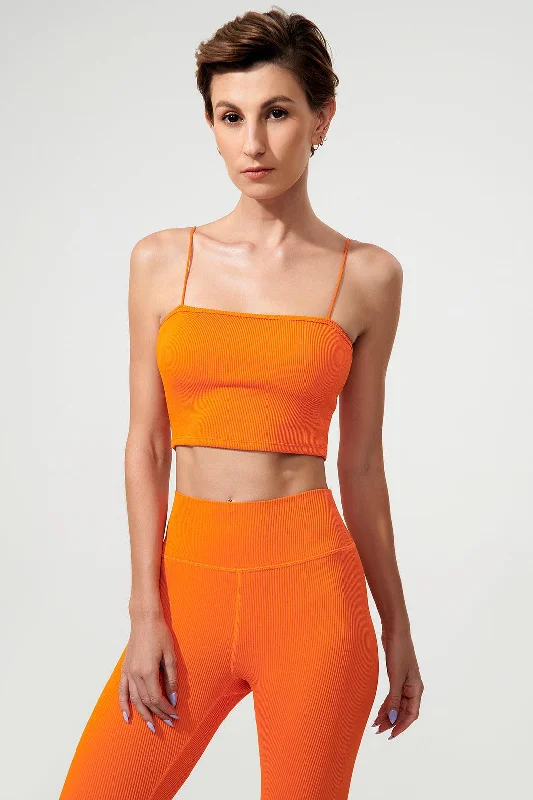 Jadeite Spaghetti Strap - Tangerine Monochromatic All - in - one