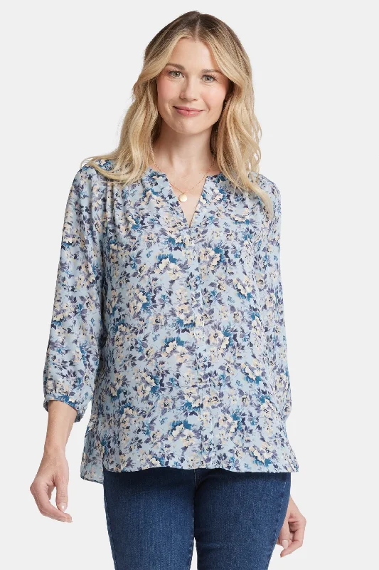 Pintuck Blouse - Alpine Valley Laid - back Women's Style