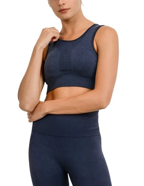 Mono B Seamless Triangle Perforated Sports Bra AT2649 Artistic Women's Avant - 