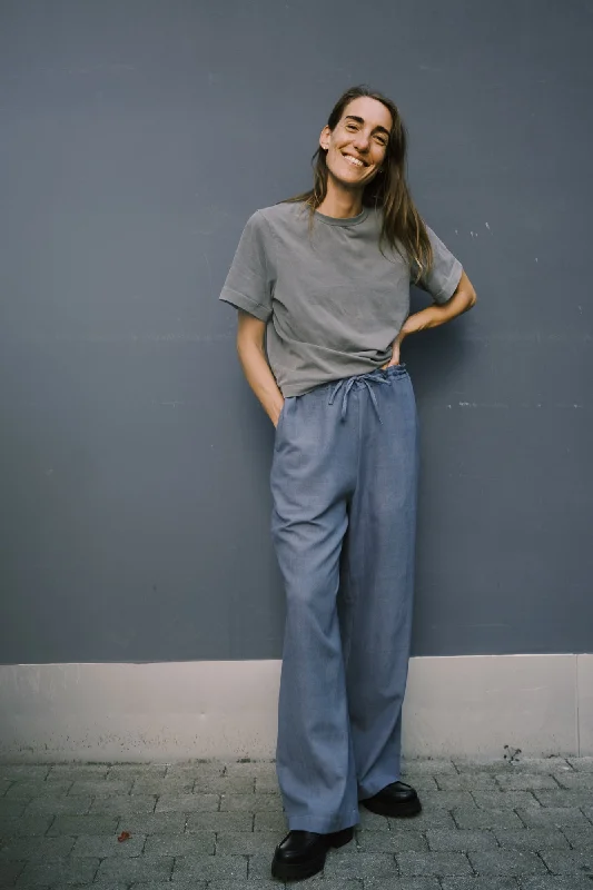cotton pants - jamuna - blue grey Earthy Women's 