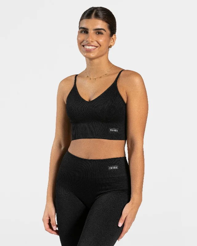 Elegant Cross Top "Schwarz" Scandinavian