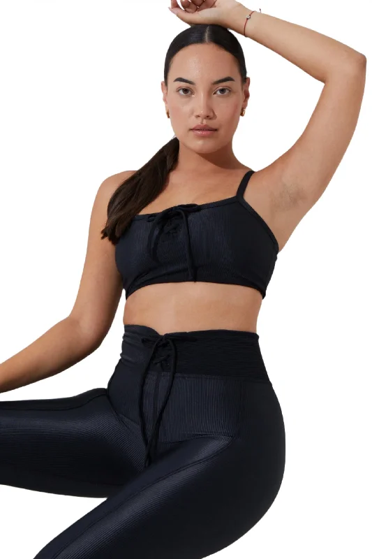 Noli Courtside Bra Black Preppy Women's College