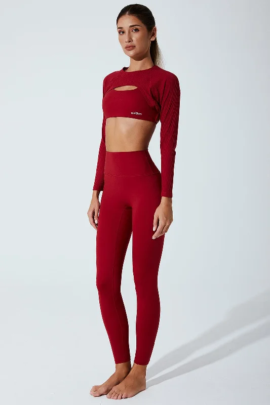 Zaps Top - Red Burgundy Sharp Women's Italian