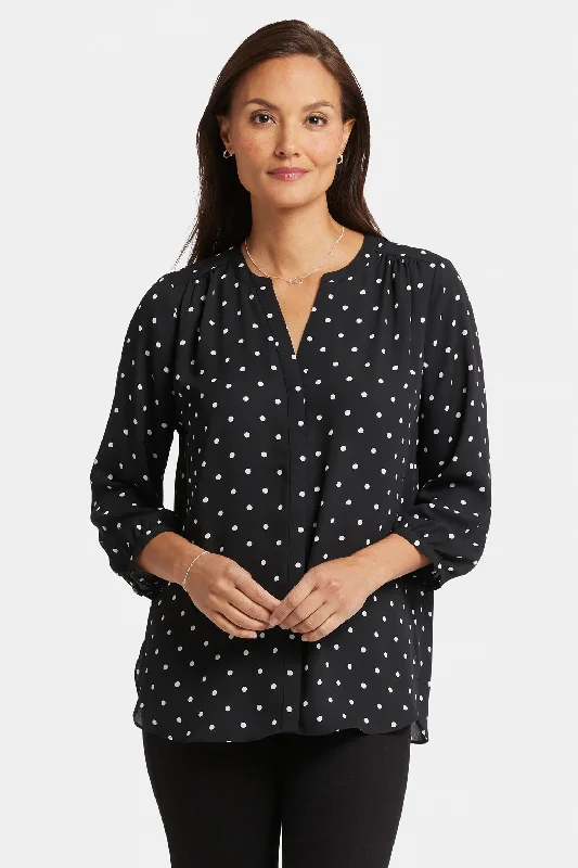 Pintuck Blouse - Celestial Dot garde
