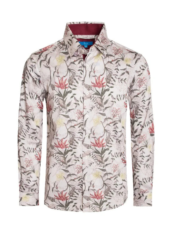 Bologna Satin Cotton-Stretch Shirt 4047 Casual Women's Loose - fitting