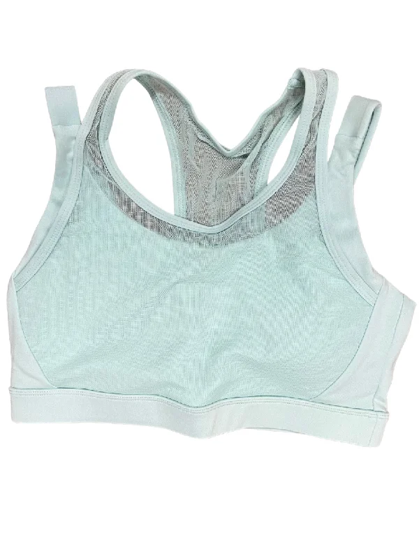 Mono B GREEN Mesh Overlay Sports Bra AT8084 Streetwear Style for 