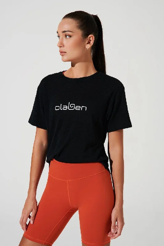Olaben Athletic Tee - Black Modern Women's 