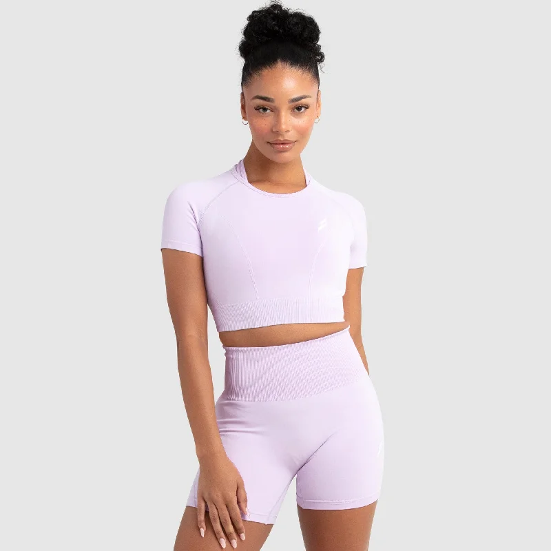 Hyperflex 2 Cropped Tee - Lilac purpose