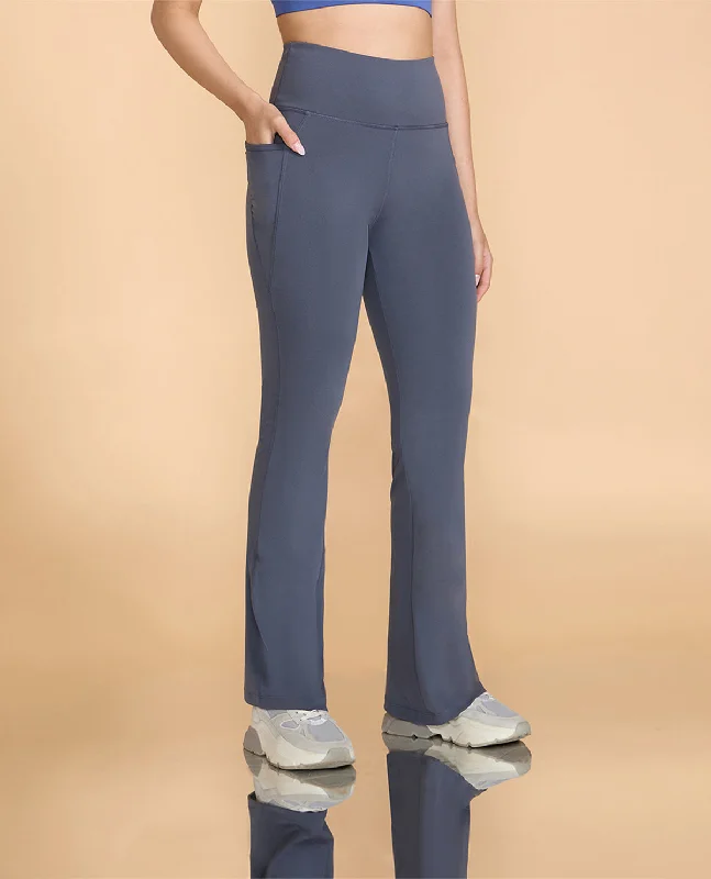Women Stretchable Flared Pants Contemporary 