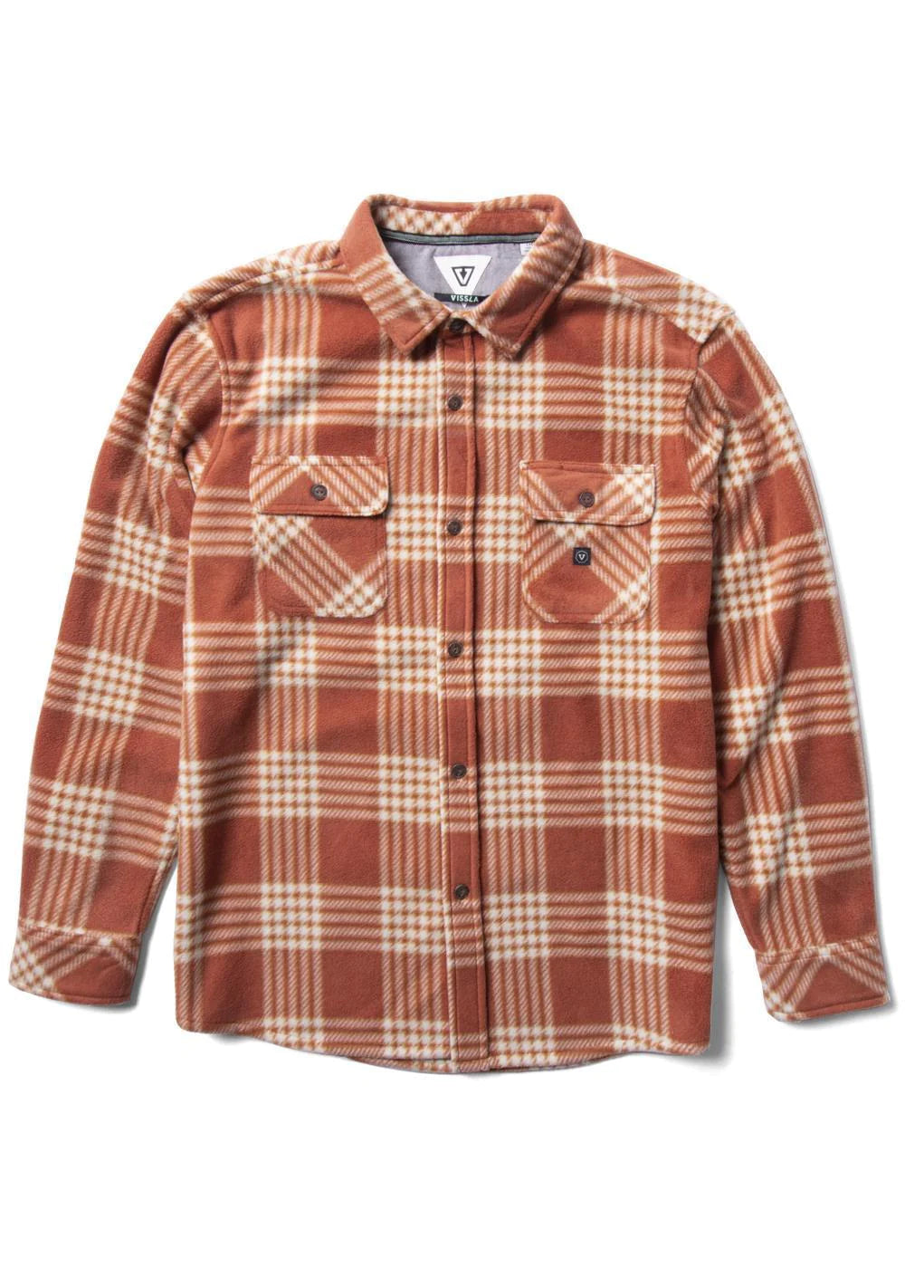 Eco-Zy Polar Flannel - Barn Red Casual Women's Loose - fitting