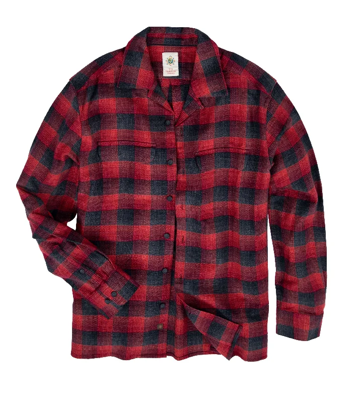 Ombre Buffalo Check Shirt Preppy Women's College