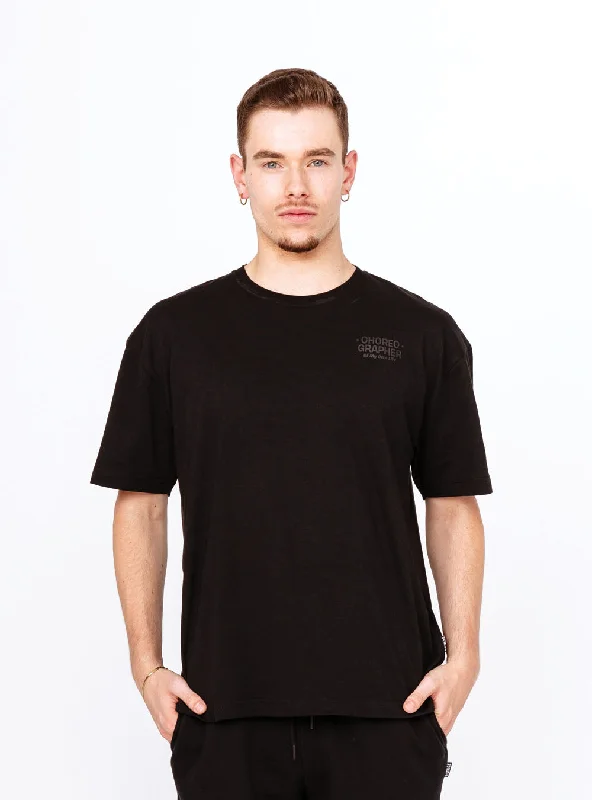 Unisex U Logo Baggy Tee Black Refined Women's 