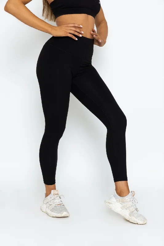 Essential Leggings - Black Cool Women's Distressed