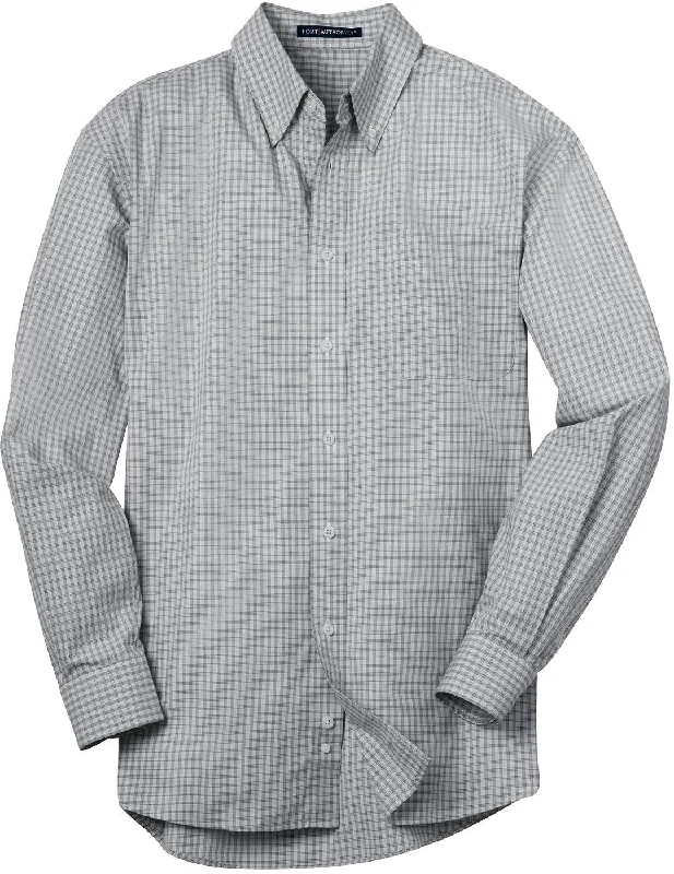 Port Authority Plaid Pattern Easy Care Shirt Adventure