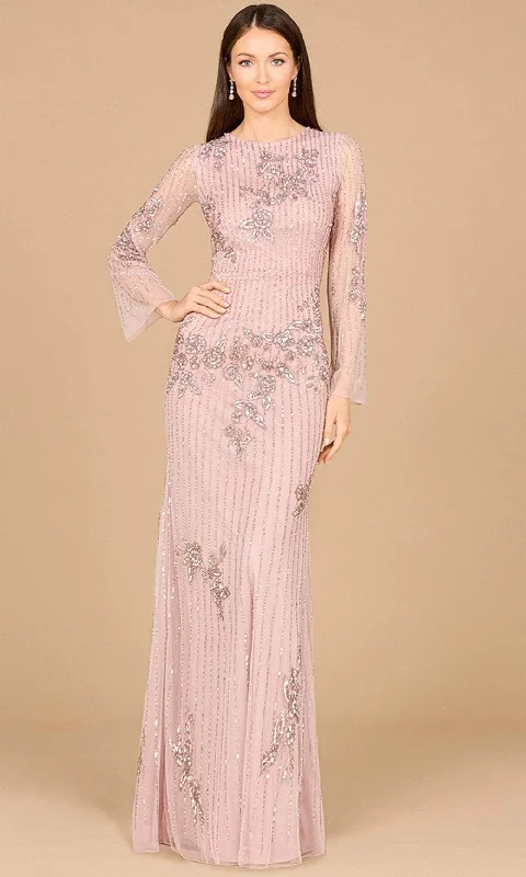Lara Dresses 29079 - Beaded Long Sleeve Evening Gown Refined Women's Velvet