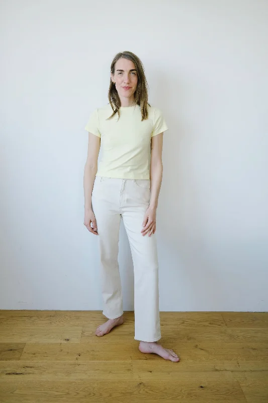 jeans - alba - ecru Stylish Women's Tropical 