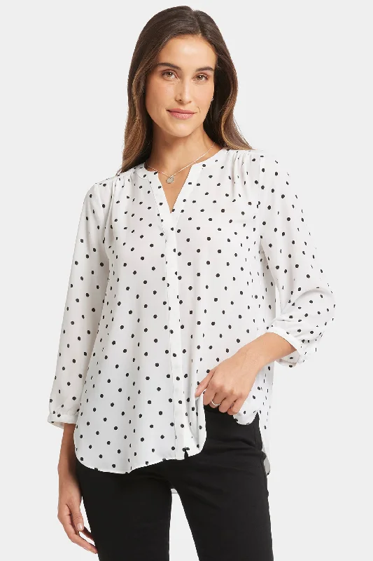 Pintuck Blouse - Stellar Dot Bold Women's Animal Print