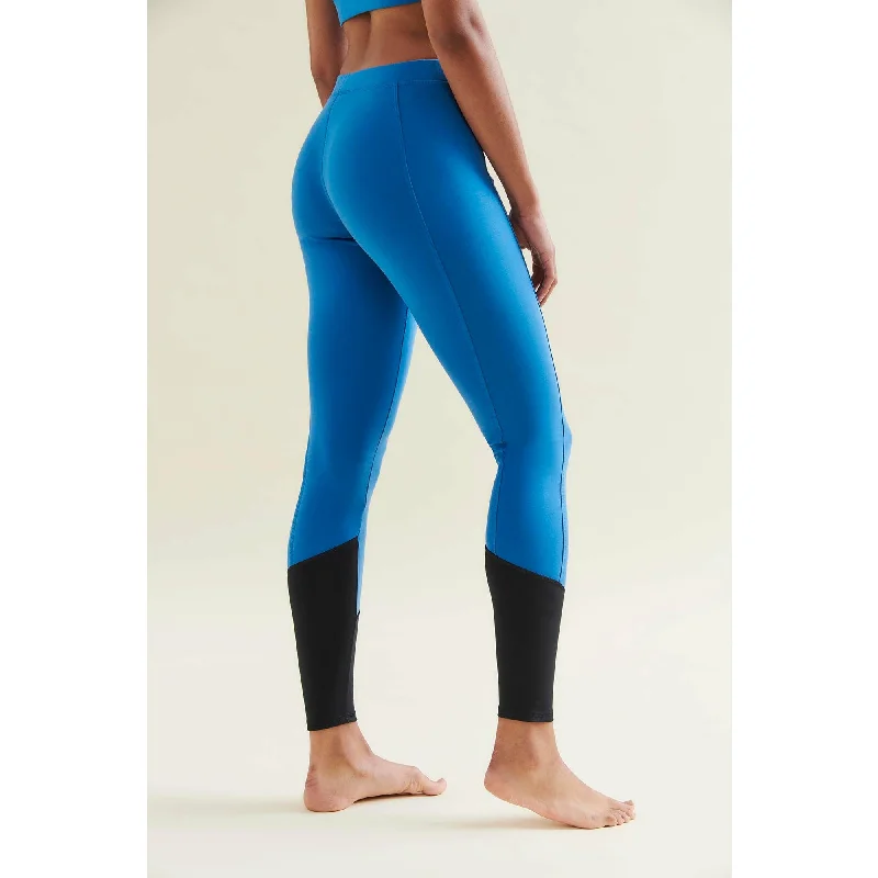 Easy Colour Block Leggings - Shoreline Blue/Caviar Black Youthful Women's Pop