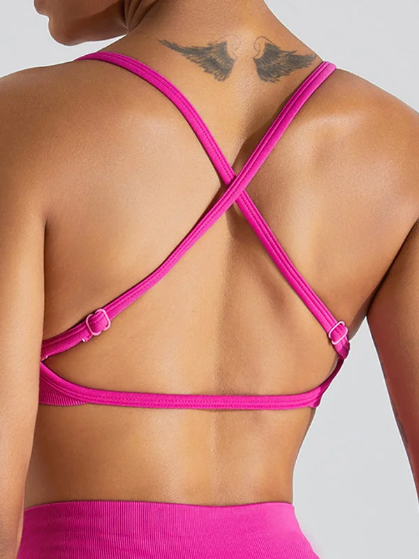 ZASUWA Female Cross Beautify Back Adjustable Strap Sports Bras European
