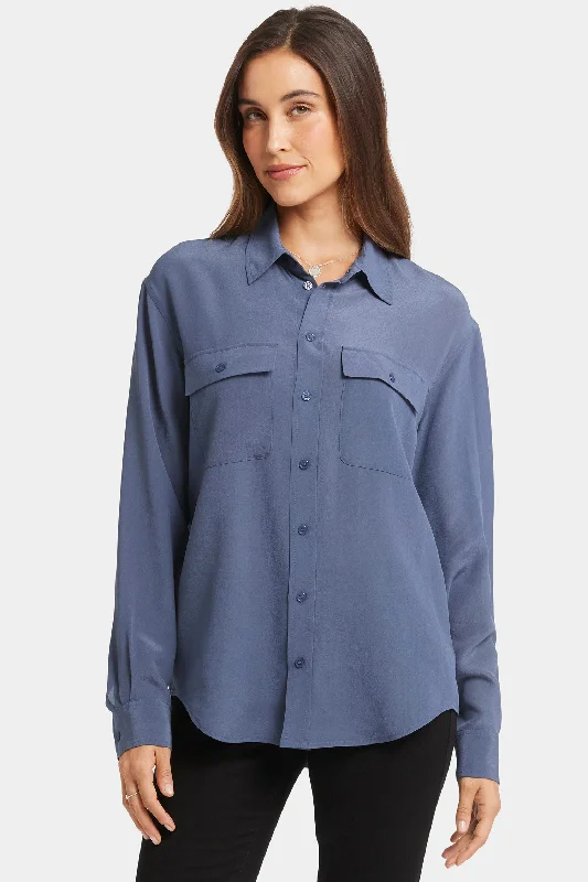 Lauren Silk Blouse - Cascade Lake Contemporary 