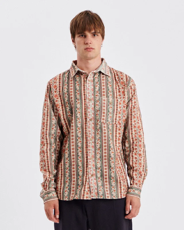 Tony Ls Cord Shirt - Ecru Bohemian Women's Free