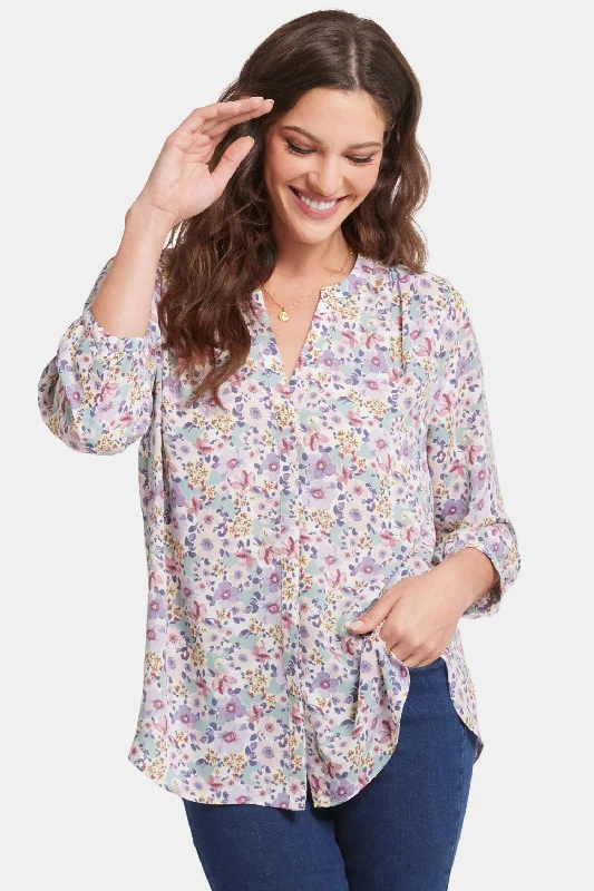 Pintuck Blouse - Michaela Dynamic Women's High - energy
