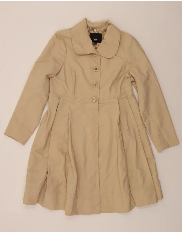 MOSSIMO Womens Trench Coat UK 16 Large Beige Cotton Scandinavian