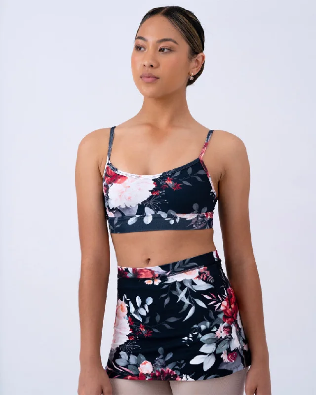 Claudia Dean World Cindy Crop Top - Girls - Mistletoe Print Refined Women's 