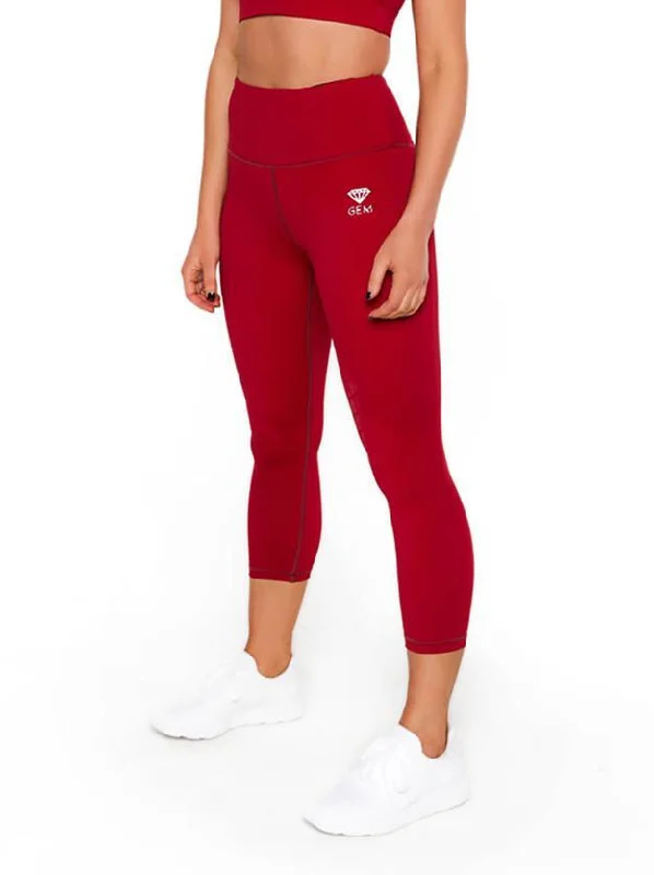 Ava’s 7/8th Tights (Red) Youthful Women's Pop