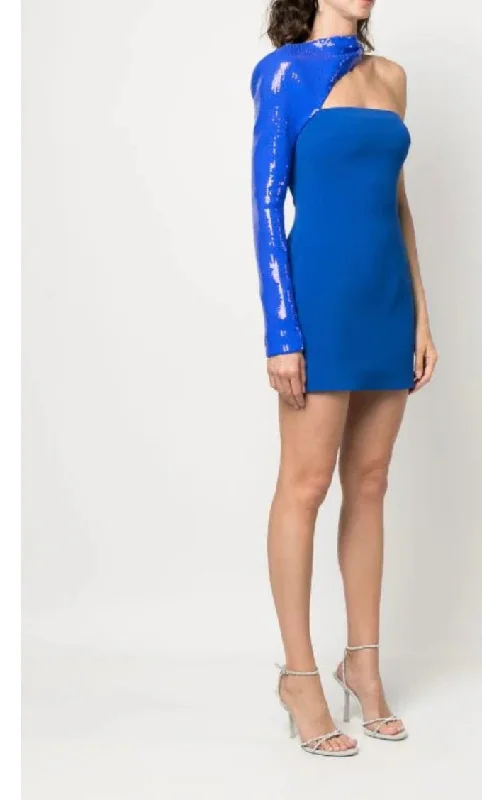 David Koma Asymmetric Midi Dress Practical Women's Multi - 