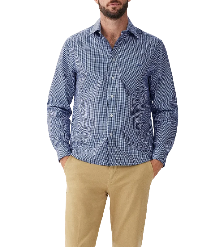 Classic Shirt - Navy White Cozy Women's Sherpa - lined