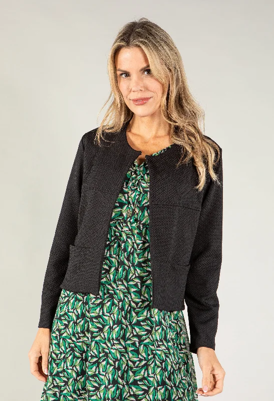 Textured Short Jacket Relaxed Women's Beachy