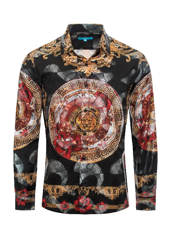 Multi Color Design Print  Shirt 4410 Athletic Women's High - 