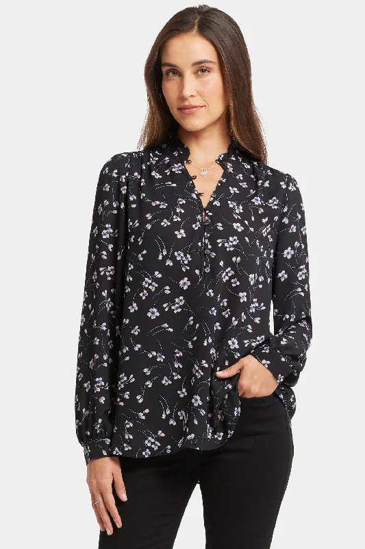 Hannah Blouse - Cascade Petals Sporty Women's Athleisure 