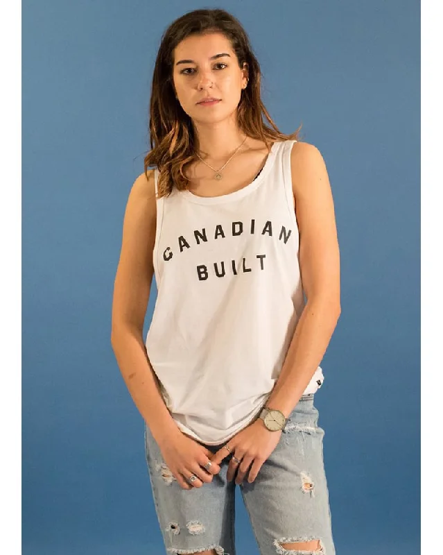Peace Collective Canadian Built Tank Top - Womens - White Bold Women's Statement