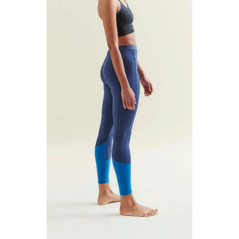 Easy Colour Block Leggings - Deep Night Blue/Shoreline Blue Modern Women's 