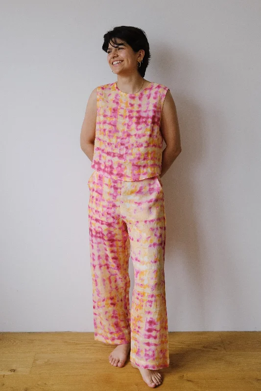 linen pants - LUISA - acid Elegant Women's 