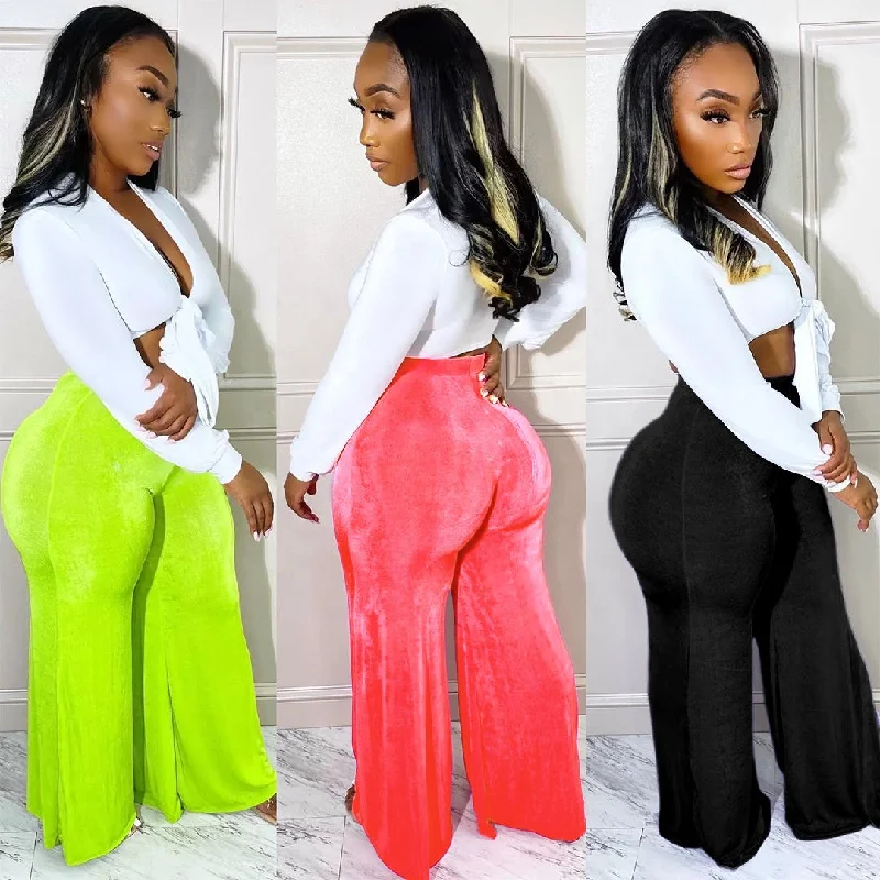 OUDINA Women's Velvet Casual Pant Trousers High Stretch Fashion Solid Color Pants Wide Leg Pants Women Cool Women's Skate OUDINA Women's Velvet Casual Pant Trousers High Stretch Fashion Solid Color Pants Wide Leg Pants Women Cool Women's Skate