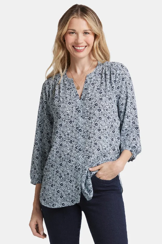 Pintuck Blouse - Cora Creek Laid - back Women's Style