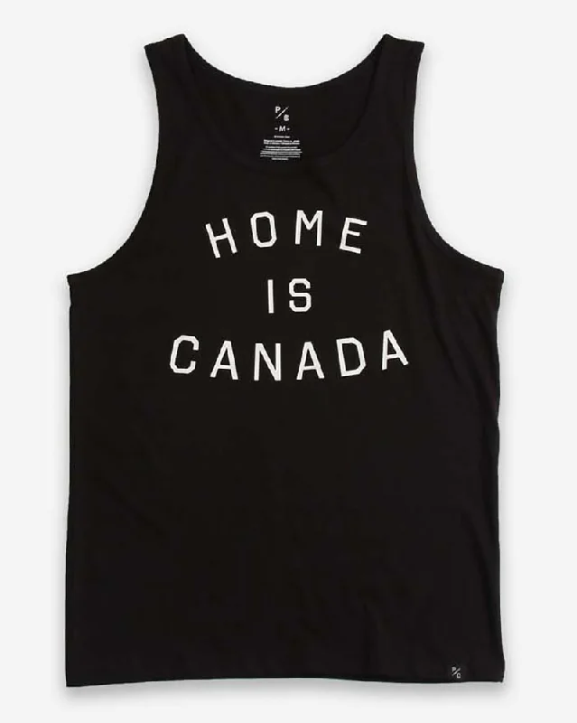 Peace Collective Home Is Canada Tank Top - Womens/Mens - Black Feminine Women's Soft Peace Collective Home Is Canada Tank Top - Womens/Mens - Black Feminine Women's Soft