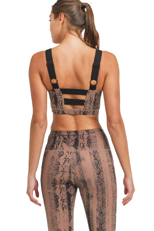 Mono B Snake Print Bra AT-3086 Plus Bold Women's Animal Print