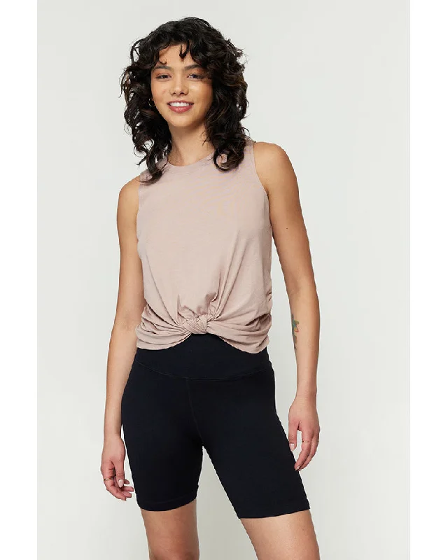 Spiritual Gangster Knotted Muscle Tank - FA20411035 - Womens - Rose Taupe Bohemian Women's Free Spiritual Gangster Knotted Muscle Tank - FA20411035 - Womens - Rose Taupe Bohemian Women's Free