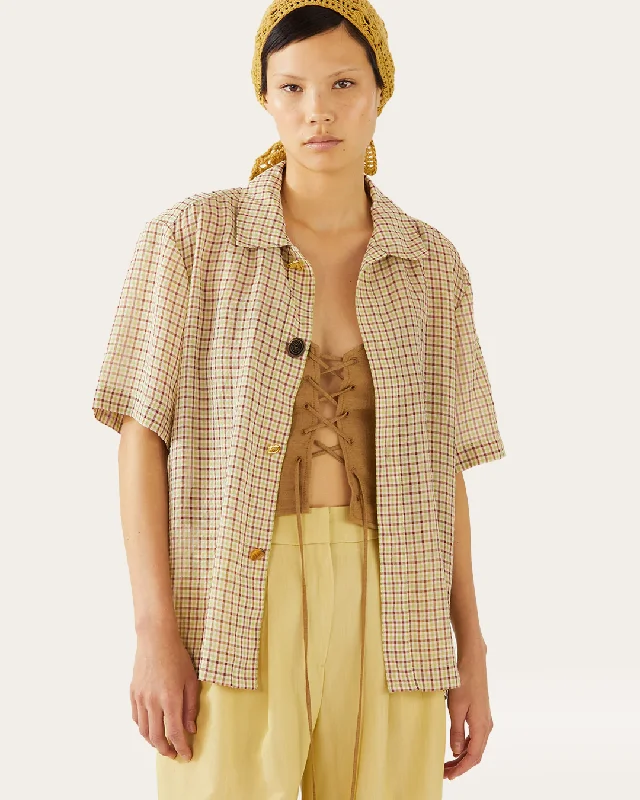 Marty Shirt Check Green French