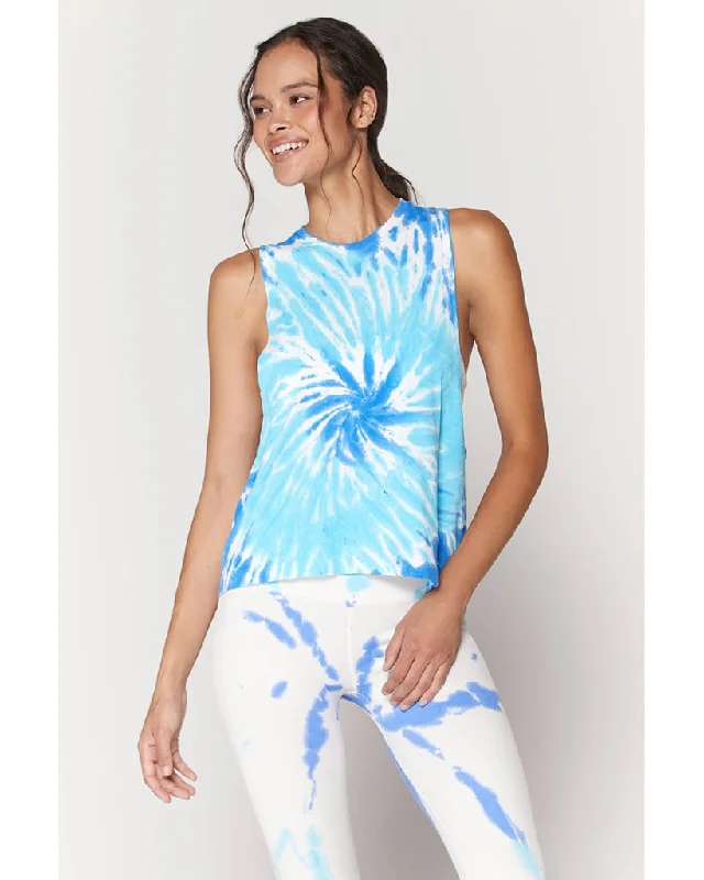 Spiritual Gangster Active Flow Tank Top - SP13611019 - Womens - Aruba Tie Dye Dapper Women's 1920S Spiritual Gangster Active Flow Tank Top - SP13611019 - Womens - Aruba Tie Dye Dapper Women's 1920S