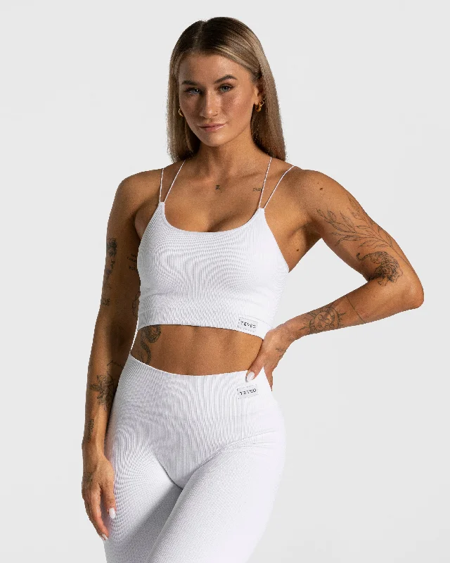 Elegant Strap Top "Weiß" Refined Women's Hand - crafted
